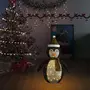 VIDAXL Decoration de Noël pingouin a LED Tissu de luxe 90 cm