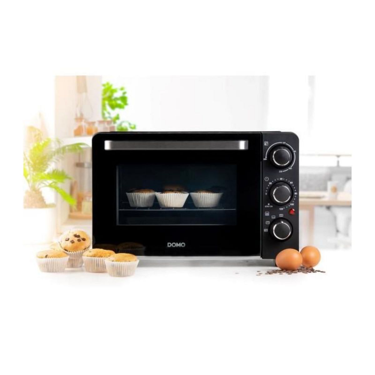 Domo Mini four bake and snack DOMO DO807GO - 20 L - noir - 1300watt -