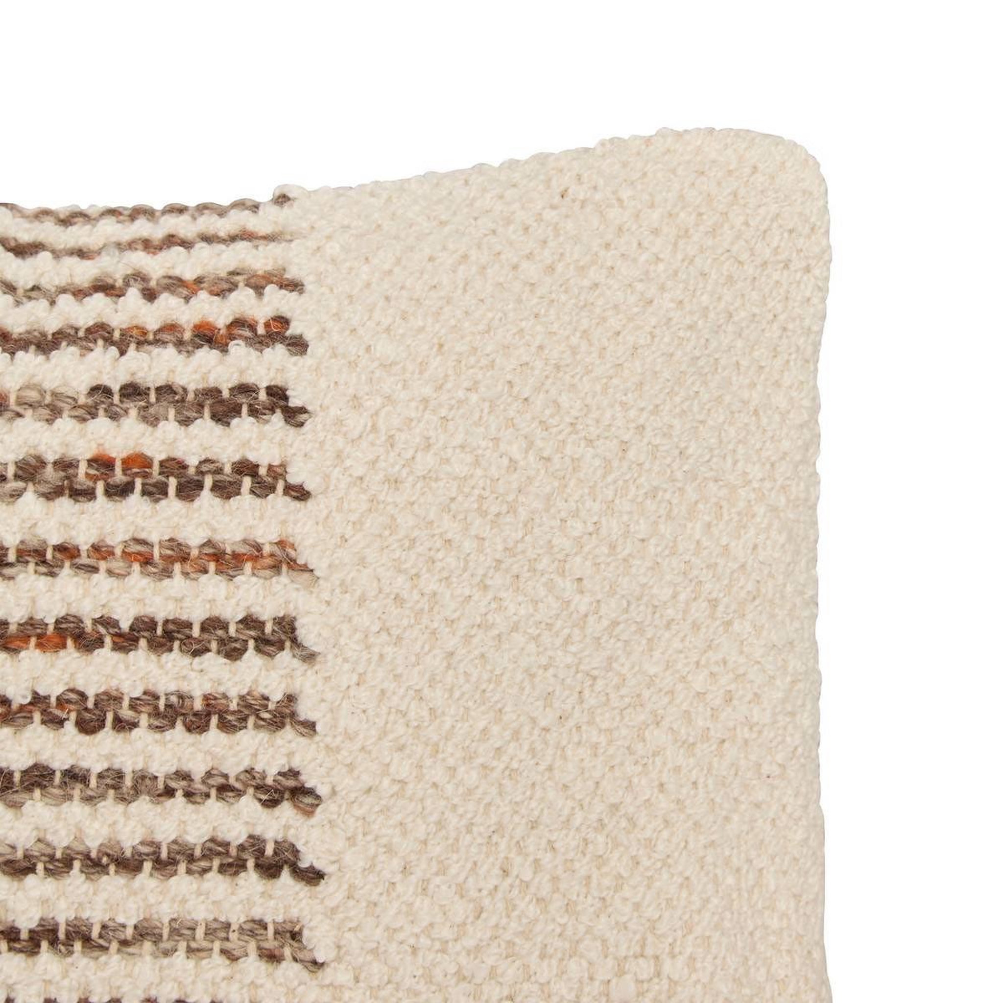 Voir la diapositive 2 : ATMOSPHERA Coussin déco effet jute  striscia  30x50cm ivoire