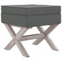 Voir la diapositive 2 : VIDAXL Tabouret de rangement Gris fonce 45x45x49 cm Tissu