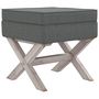 Voir la diapositive 2 : VIDAXL Tabouret de rangement Gris fonce 45x45x49 cm Tissu