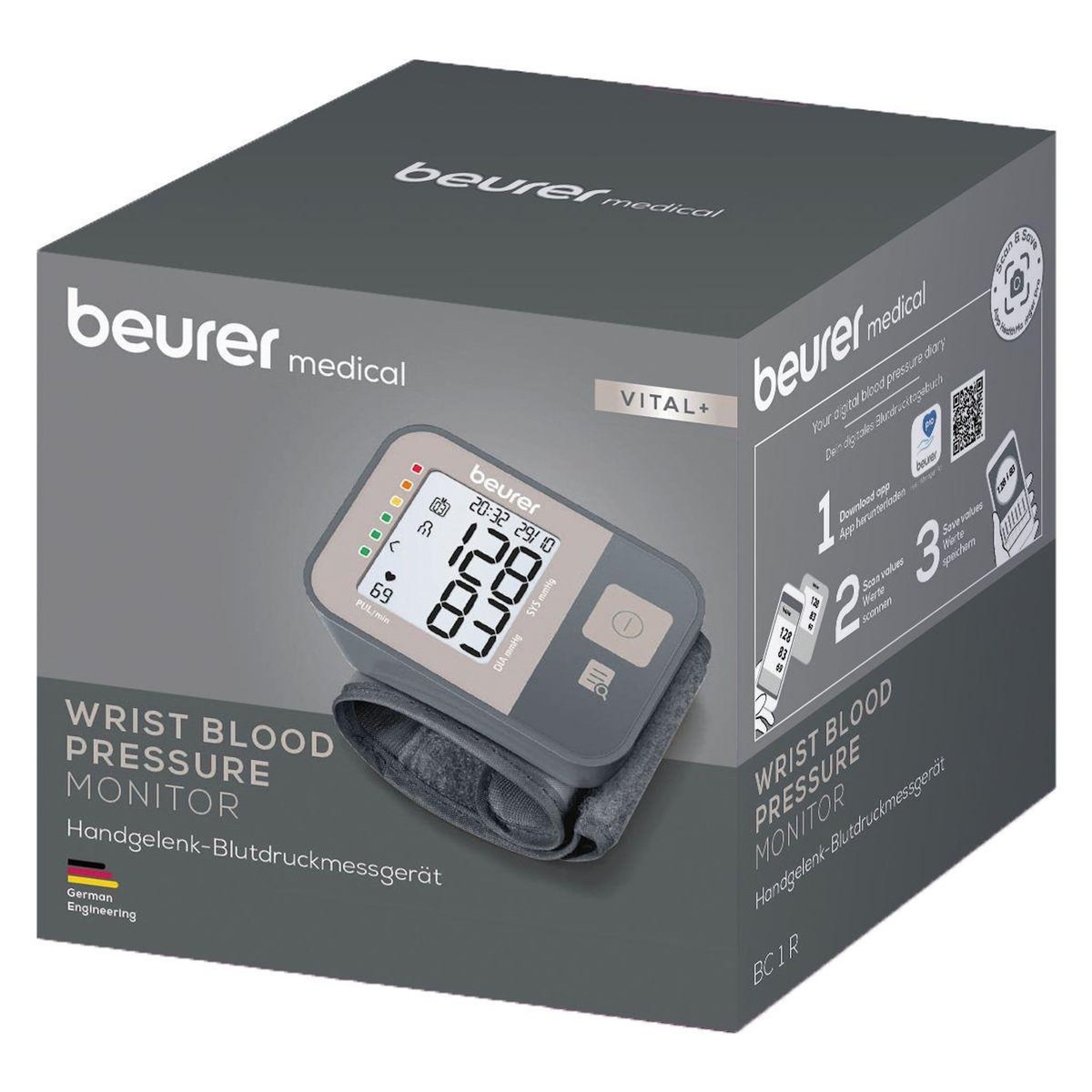 Beurer Tensiomètre poignet BC 1 R Vital+