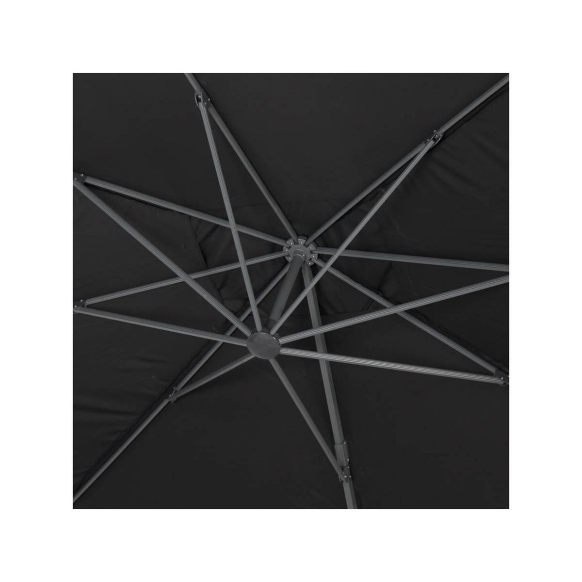 Habitat et Jardin Parasol jardin déporté Alu  Sun 4  - Rectangle - 3 x 4 m + Housse de protection - Noir