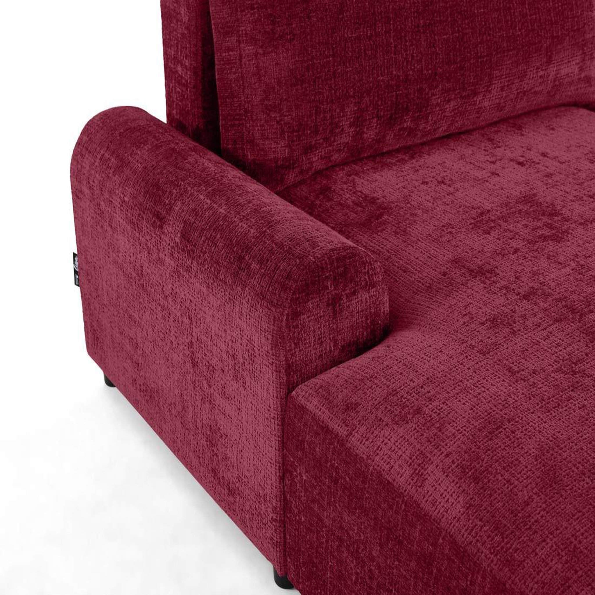 Voir la diapositive 4 : LISA DESIGN Nelly - canapé d'angle gauche 4 places convertible avec coffre en velours texturé