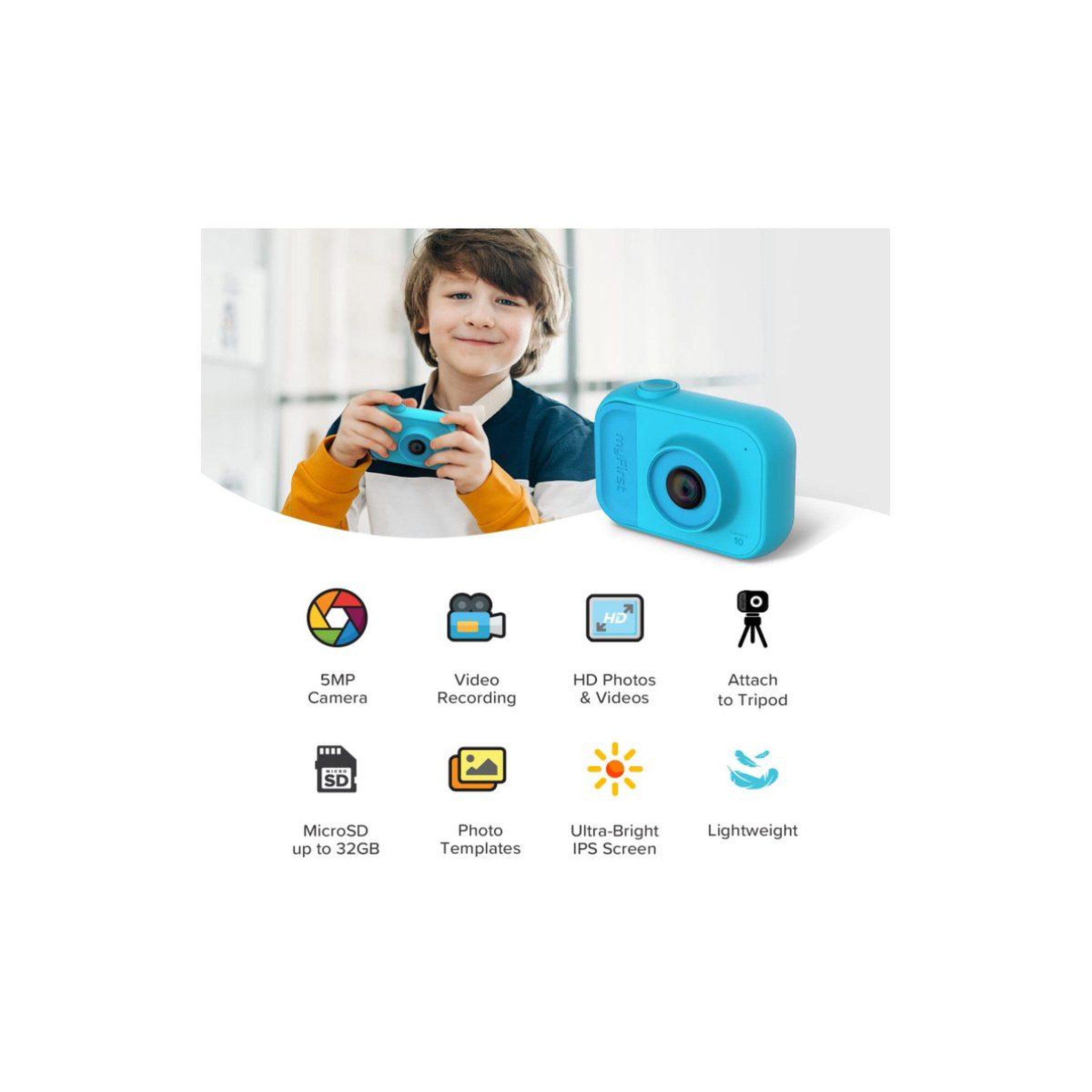 Voir la diapositive 3 : Comansi My first camera 10 - couleur bleu