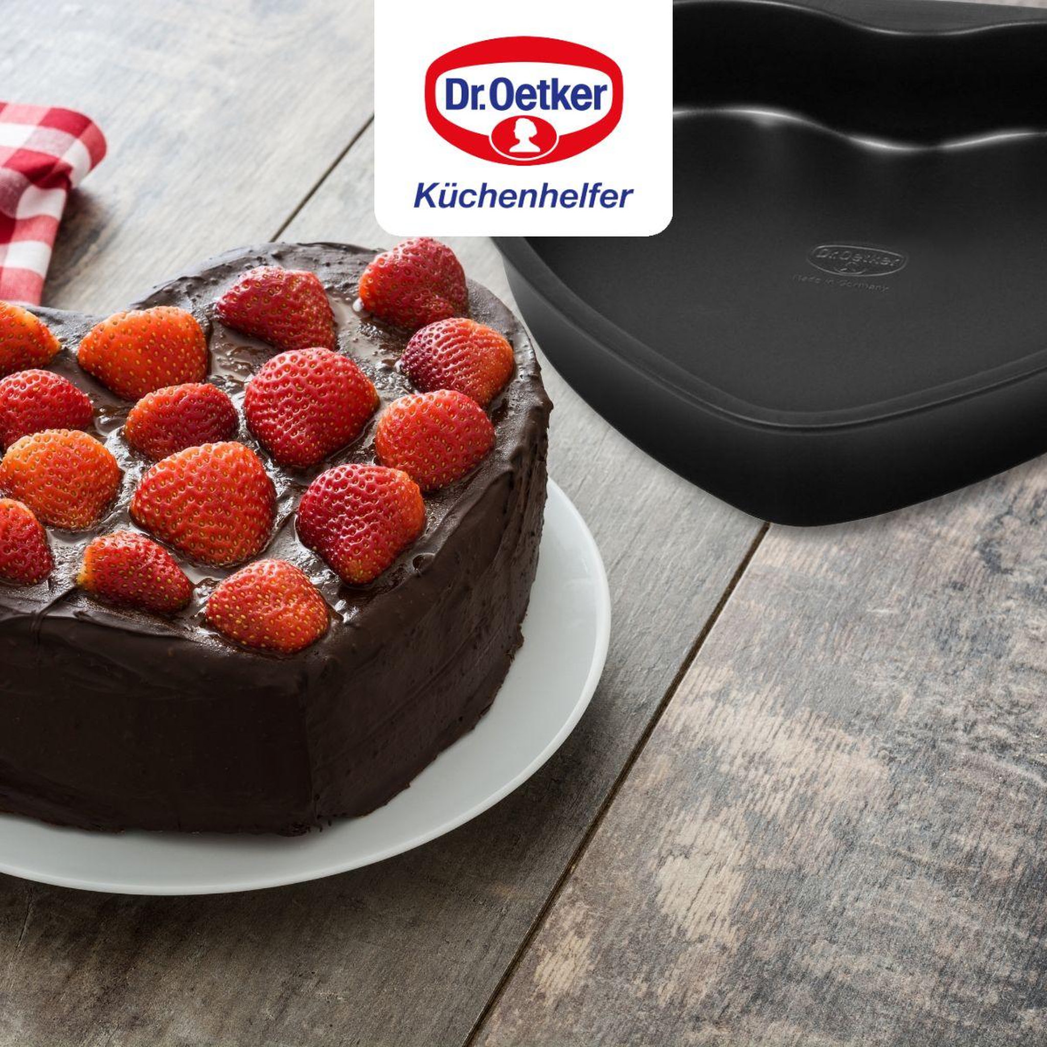 Voir la diapositive 6 : DR.OETKER Lot de 2 moules à gâteaux 24/24 cm en acier dr oetker tradition