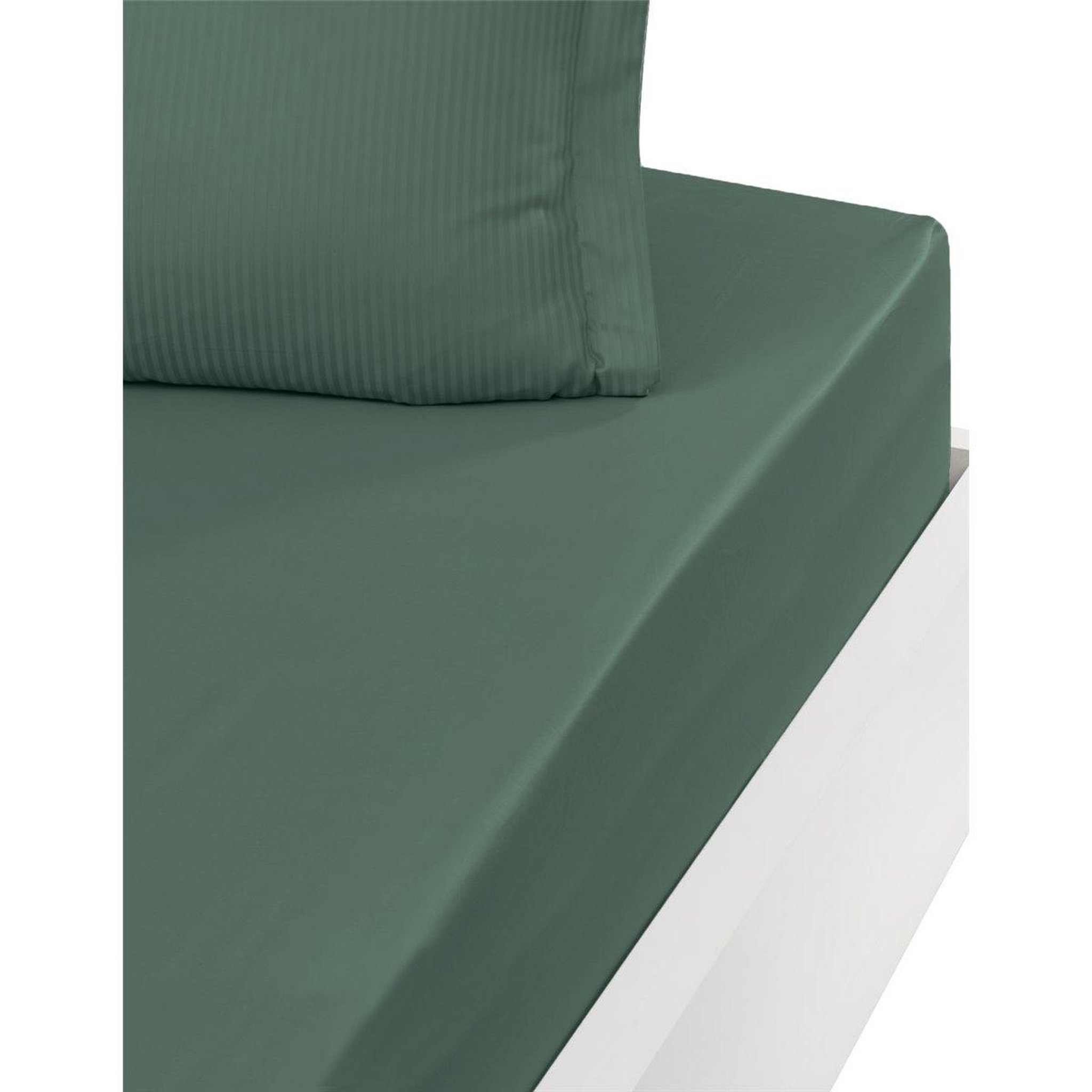 Voir la diapositive 1 : Sensei Maison Drap housse uni satin de coton bonnet 40 cm VERSALUXE PLUS