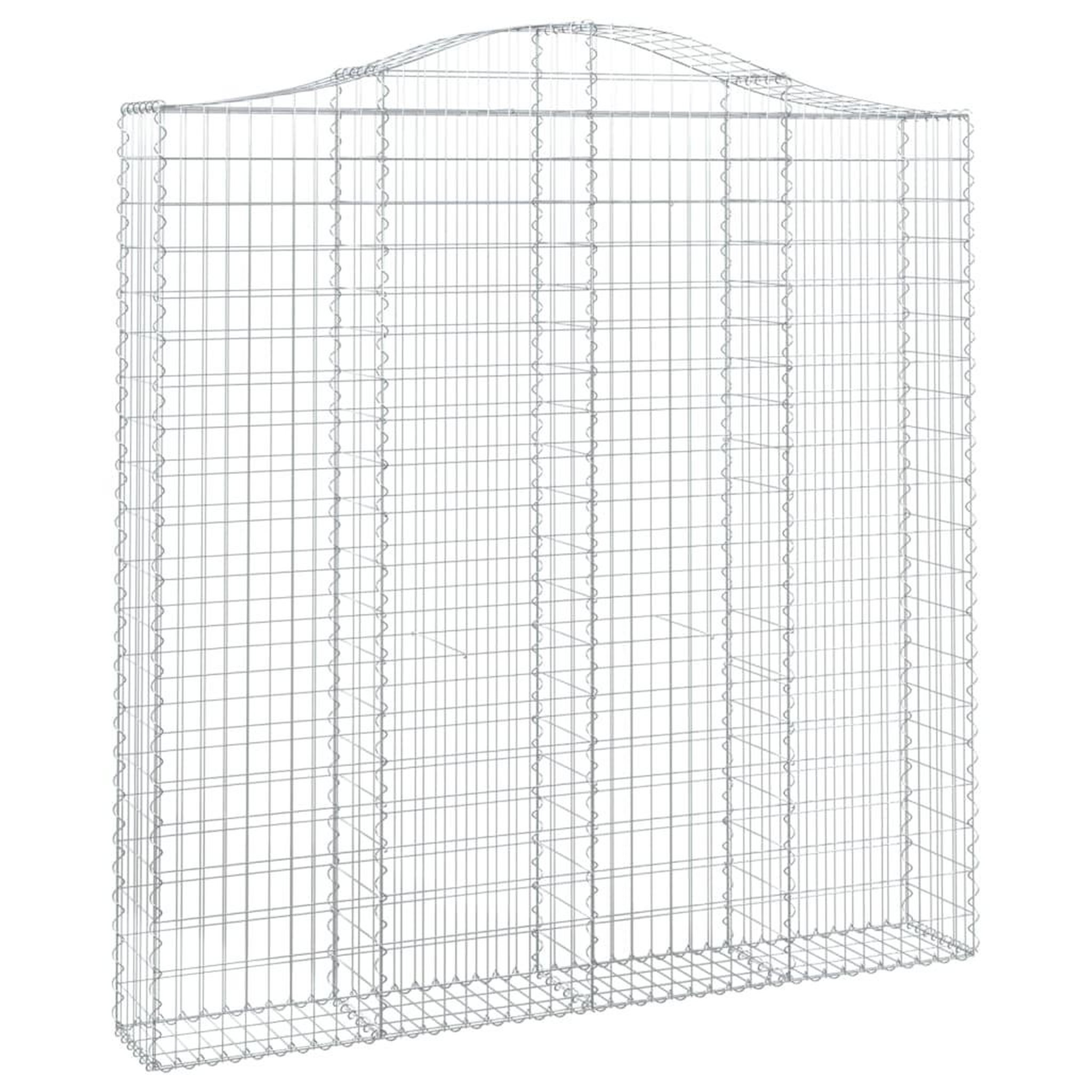 Voir la diapositive 3 : VIDAXL Paniers a gabions arques 3 pcs 200x30x200/220 cm fer galvanise