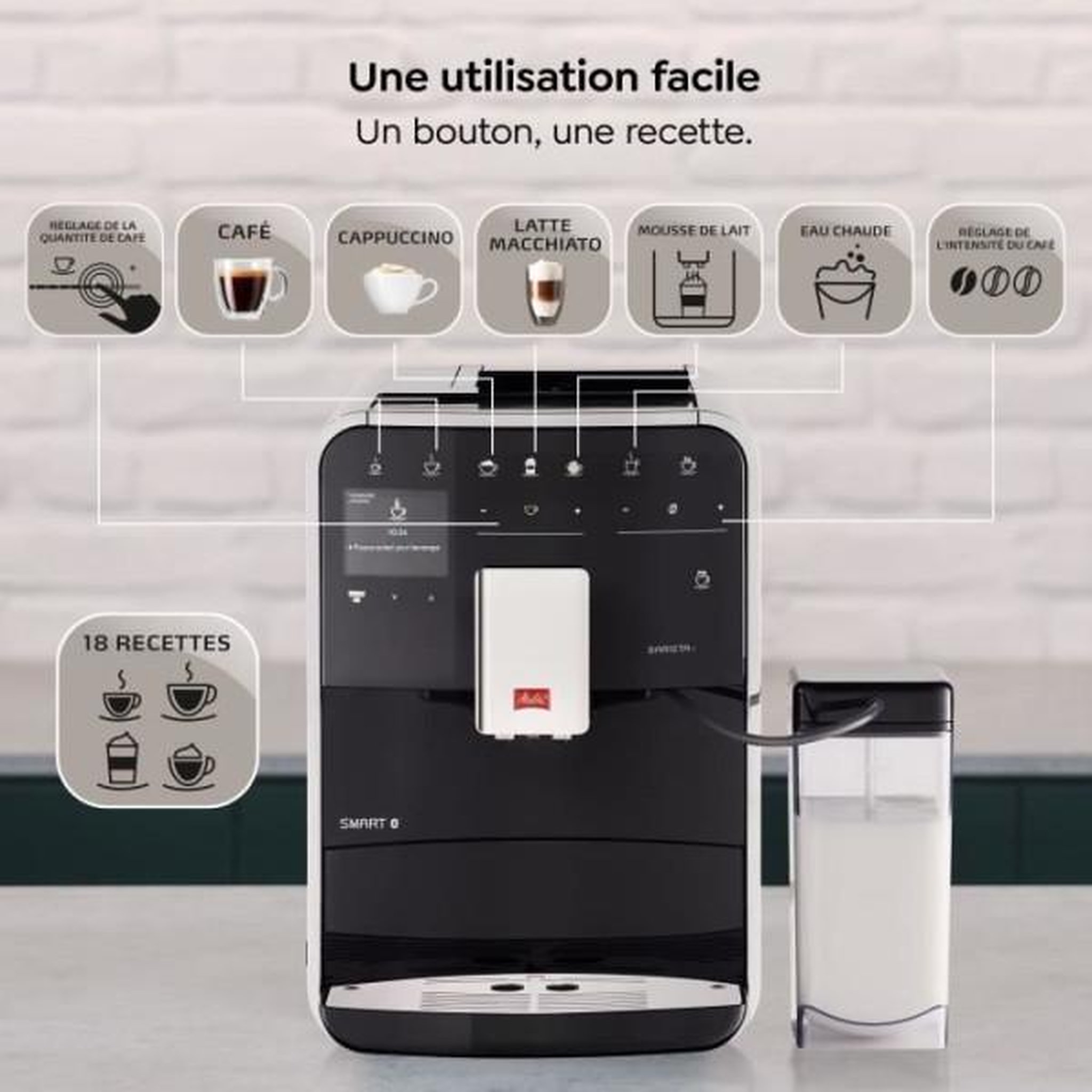 Voir la diapositive 5 : Melitta Cafetière Melitta Barista T Smart F83/0-102