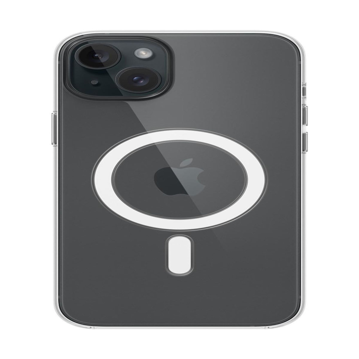 APPLE Apple Coque en silicone avec MagSafe pour iPhone 15 Plus Transparent