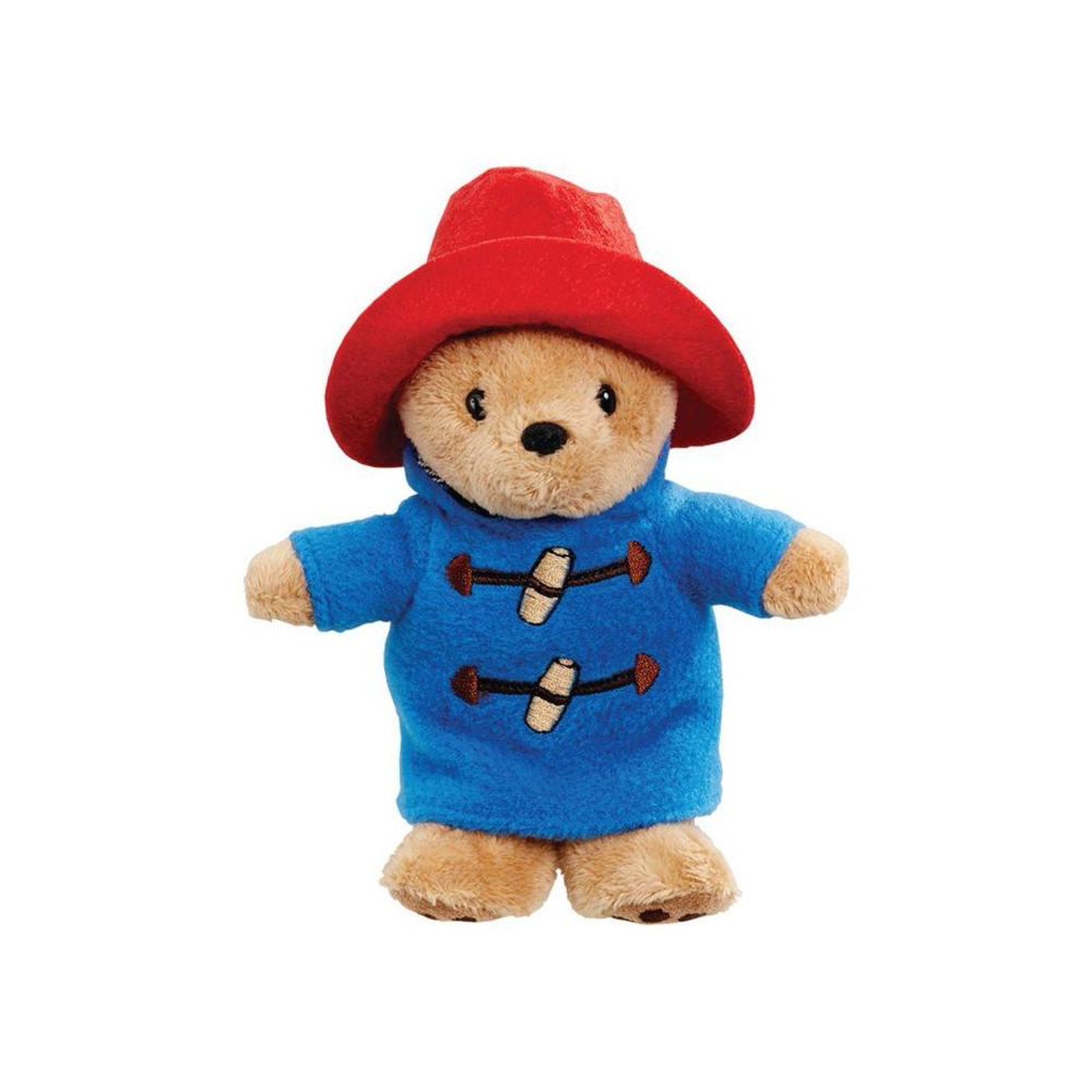 Gipsy Peluche ours en peluche Paddington, personnage officiel, 13 cm, chapeau rouge à large bord et manteau bleu