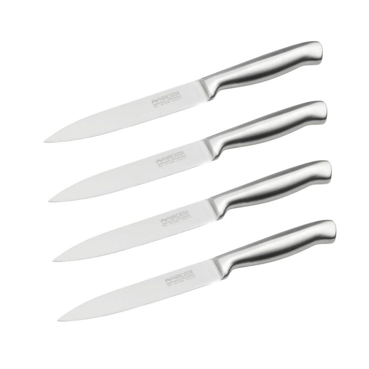 NIROSTA Ensemble de 4 Couteaux de cuisine universel 24 cm en tout Nirosta Star