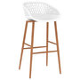 Voir la diapositive 2 : VIDAXL Chaises de bar lot de 2 blanc