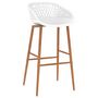 Voir la diapositive 2 : VIDAXL Chaises de bar lot de 2 blanc