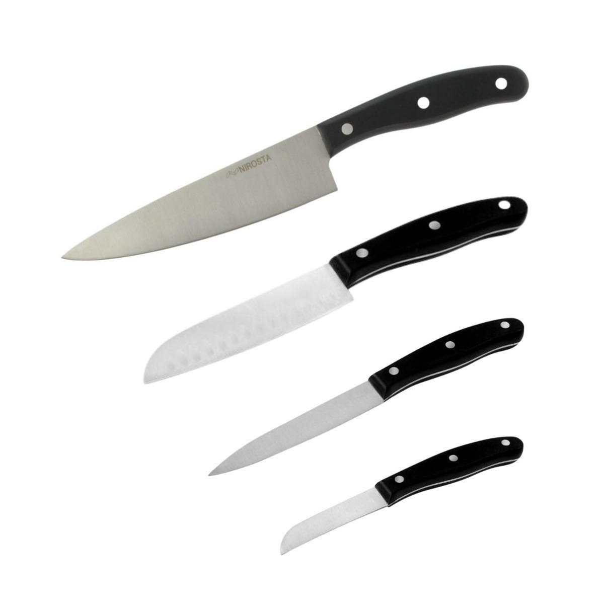 NIROSTA Ensemble de 4 couteaux de cuisine 20, 22, 26 et 31 cm Nirosta Fit