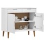 Voir la diapositive 3 : VIDAXL Buffet MOLDE Blanc 90x40x80 cm Bois massif de pin