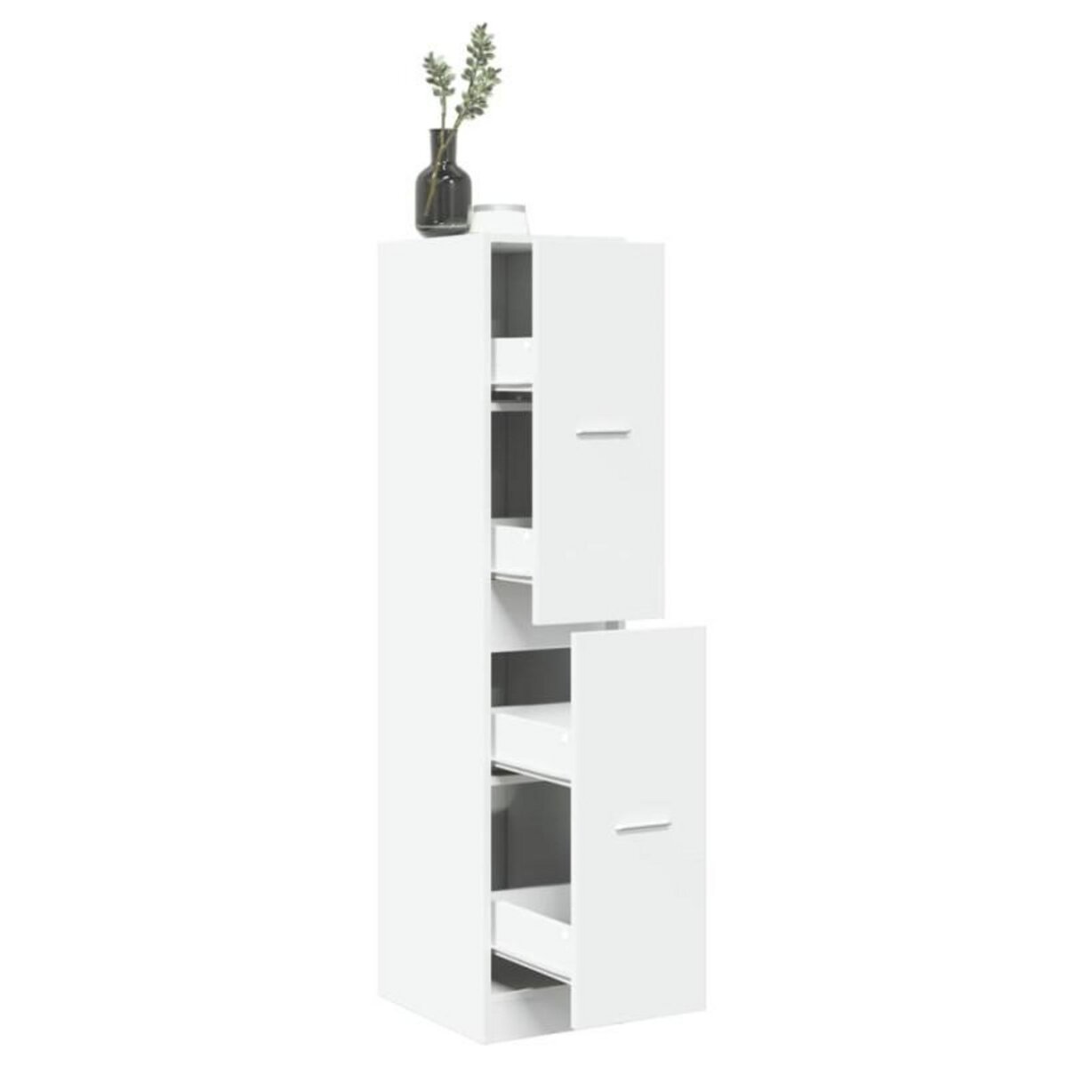 VIDAXL Armoire d apothicaire blanc 30x41x144,5 cm bois d ingénierie