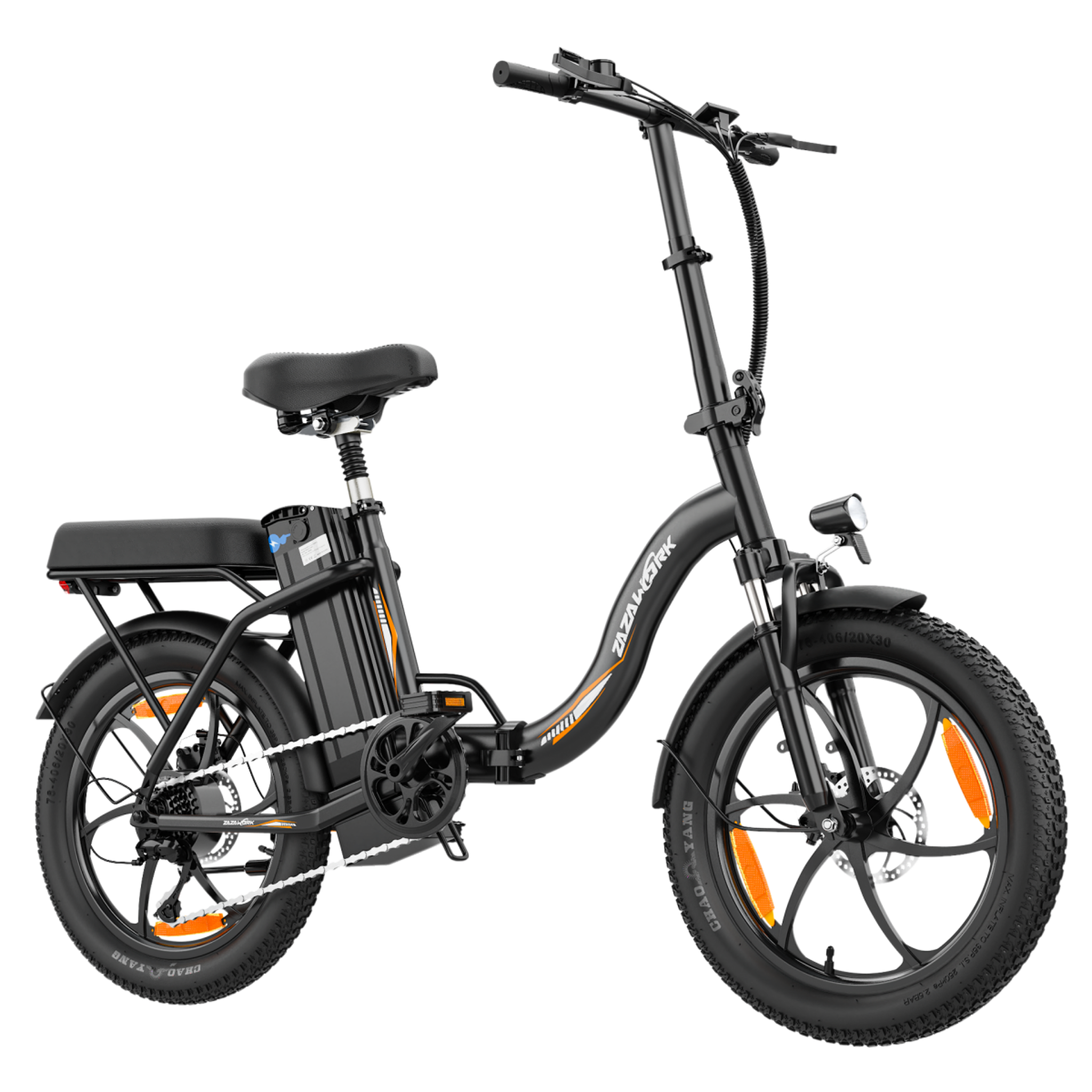 Voir la diapositive 2 : ZAZAWORK Vélo électrique pliant ZAZAWORK C16