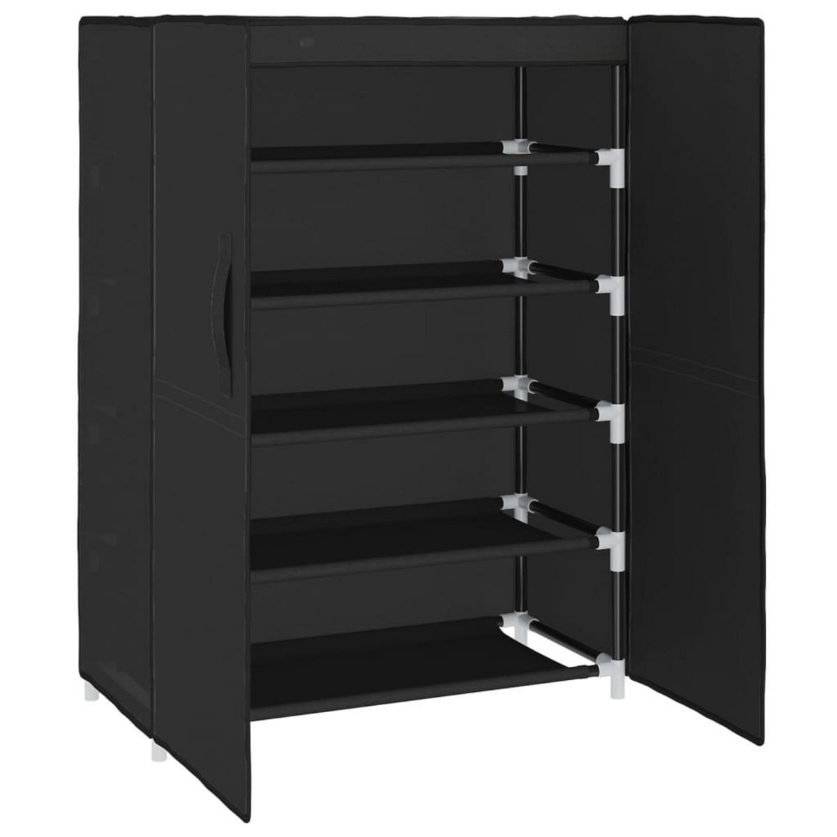 VIDAXL Armoire a chaussures Noir 60x28x90 cm Tissu