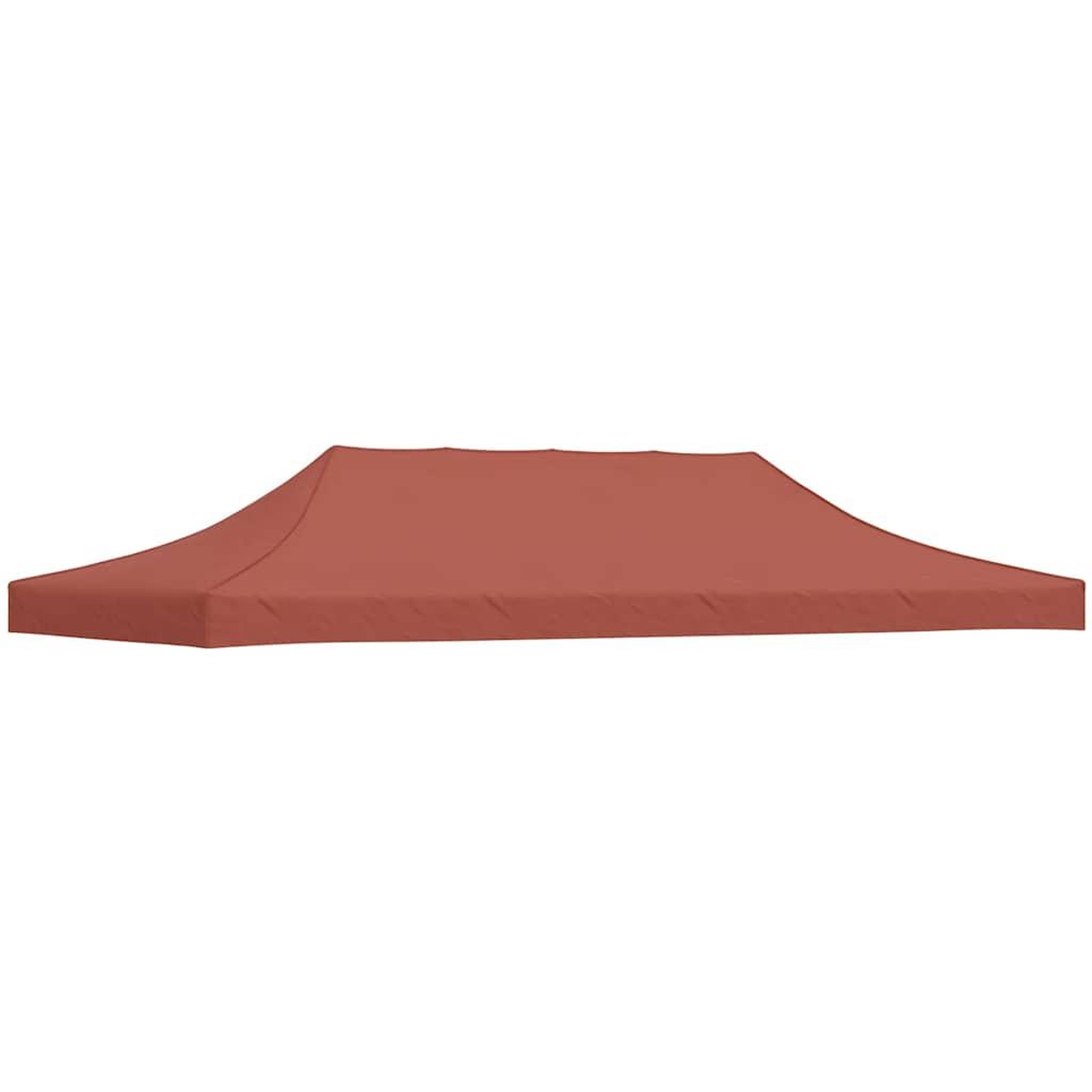 VIDAXL Toit de tente de reception 6x3 m Terre cuite 270 g/m^2