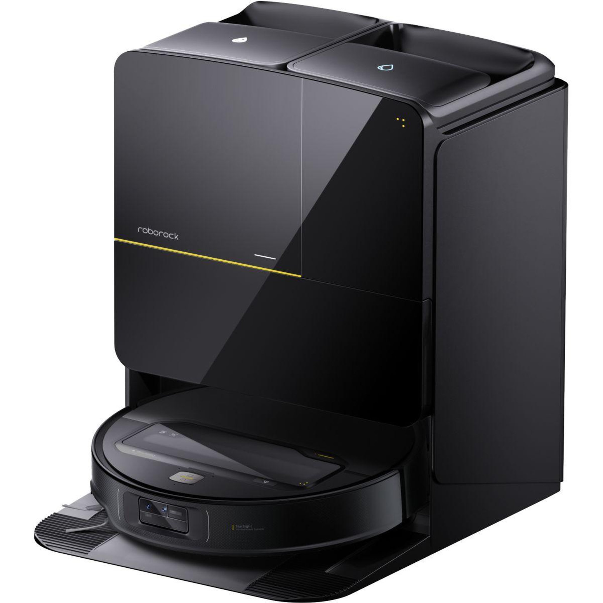 Voir la diapositive 3 : ROBOROCK Robot Aspirateur Laveur Saros Z70 noir