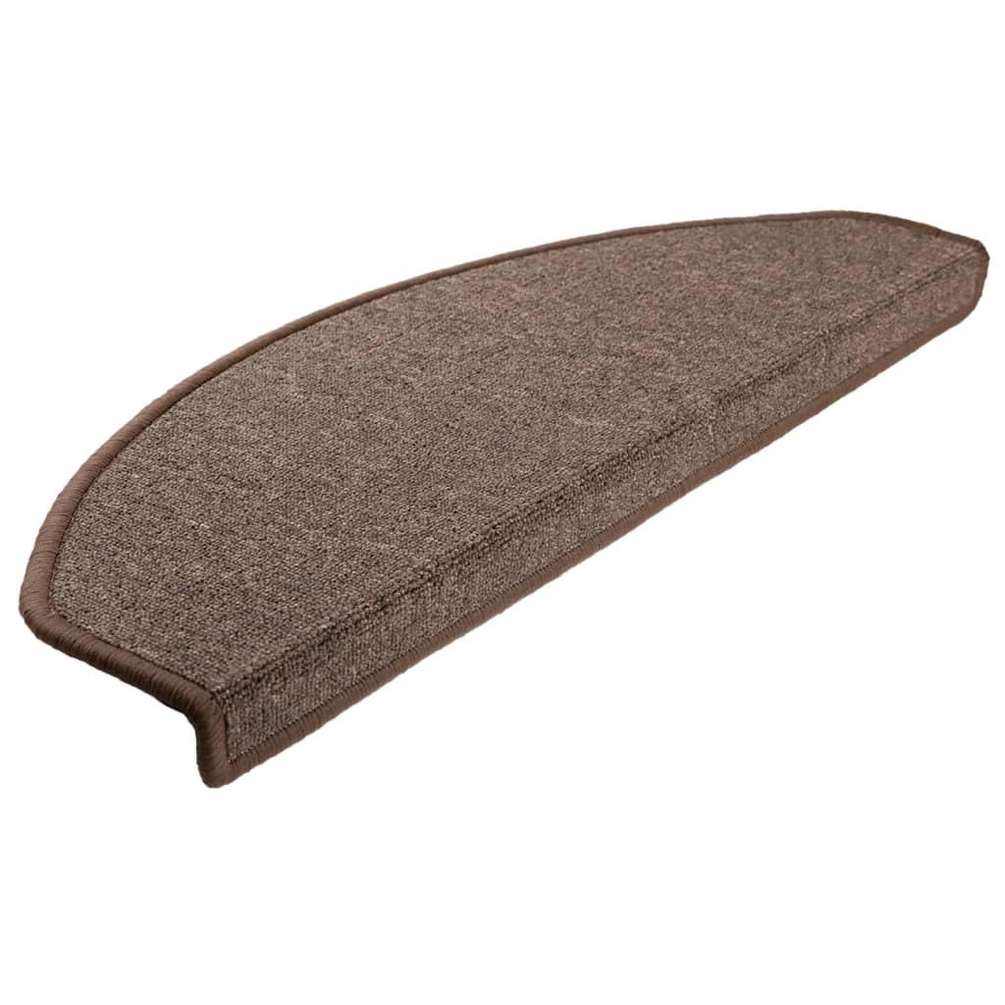 Voir la diapositive 3 : VIDAXL Tapis d'escalier 15 pcs Marron cafe 65 x 24 x 4 cm