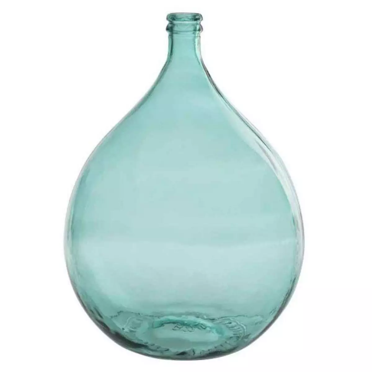 Paris Prix Vase Design en Verre  Bouteille  56cm Bleu Azur