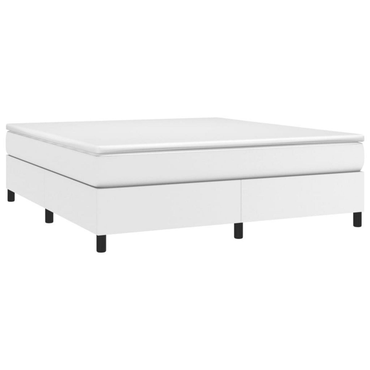 VIDAXL Cadre de lit sans matelas blanc 160x200 cm similicuir