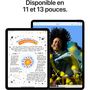 Voir la diapositive 4 : APPLE Tablette Apple Air 13 Mauve 256Go 2024