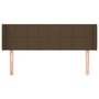 Voir la diapositive 3 : VIDAXL Tete de lit avec oreilles Marron Fonce 147x16x78/88 cm Tissu