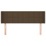 Voir la diapositive 3 : VIDAXL Tete de lit avec oreilles Marron Fonce 147x16x78/88 cm Tissu