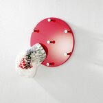 Paris Prix Patère Murale Ronde  Kely  35cm Rouge