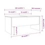 Voir la diapositive 6 : VIDAXL Table basse Chene fume 102x50,5x46,5 cm Bois d'ingenierie