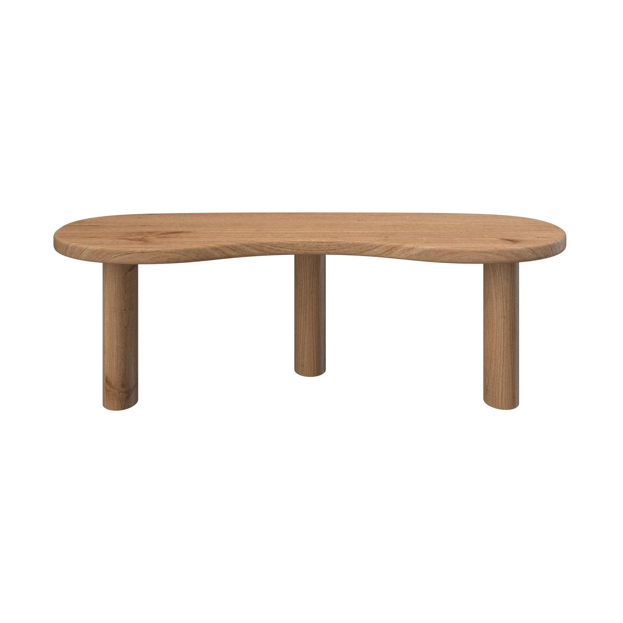 Voir la diapositive 6 : MAISON PAVANE Table basse organique en bois massif de mindi-brandan