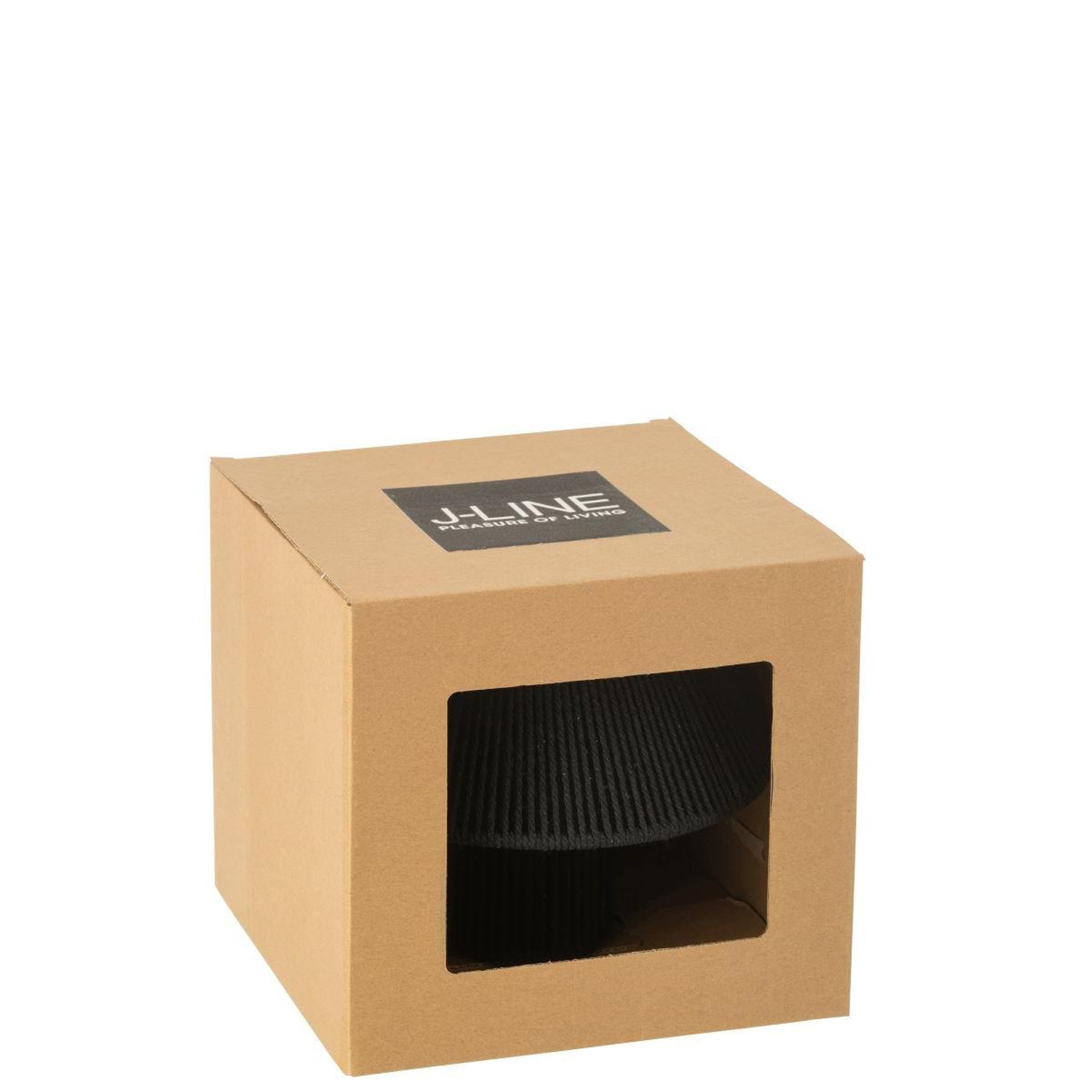 Voir la diapositive 4 : J-LINE Lampe à poser à led  roslyn  21cm noir