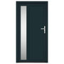 Voir la diapositive 3 : VIDAXL Porte d'entree anthracite 108x208 cm PVC