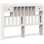 Voir la diapositive 5 : VIDAXL Lit bibliotheque sans matelas blanc 140x190 cm bois pin massif