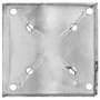 Voir la diapositive 5 : VIDAXL Piquets au sol 2 pcs argente 14x14x91 cm acier galvanise