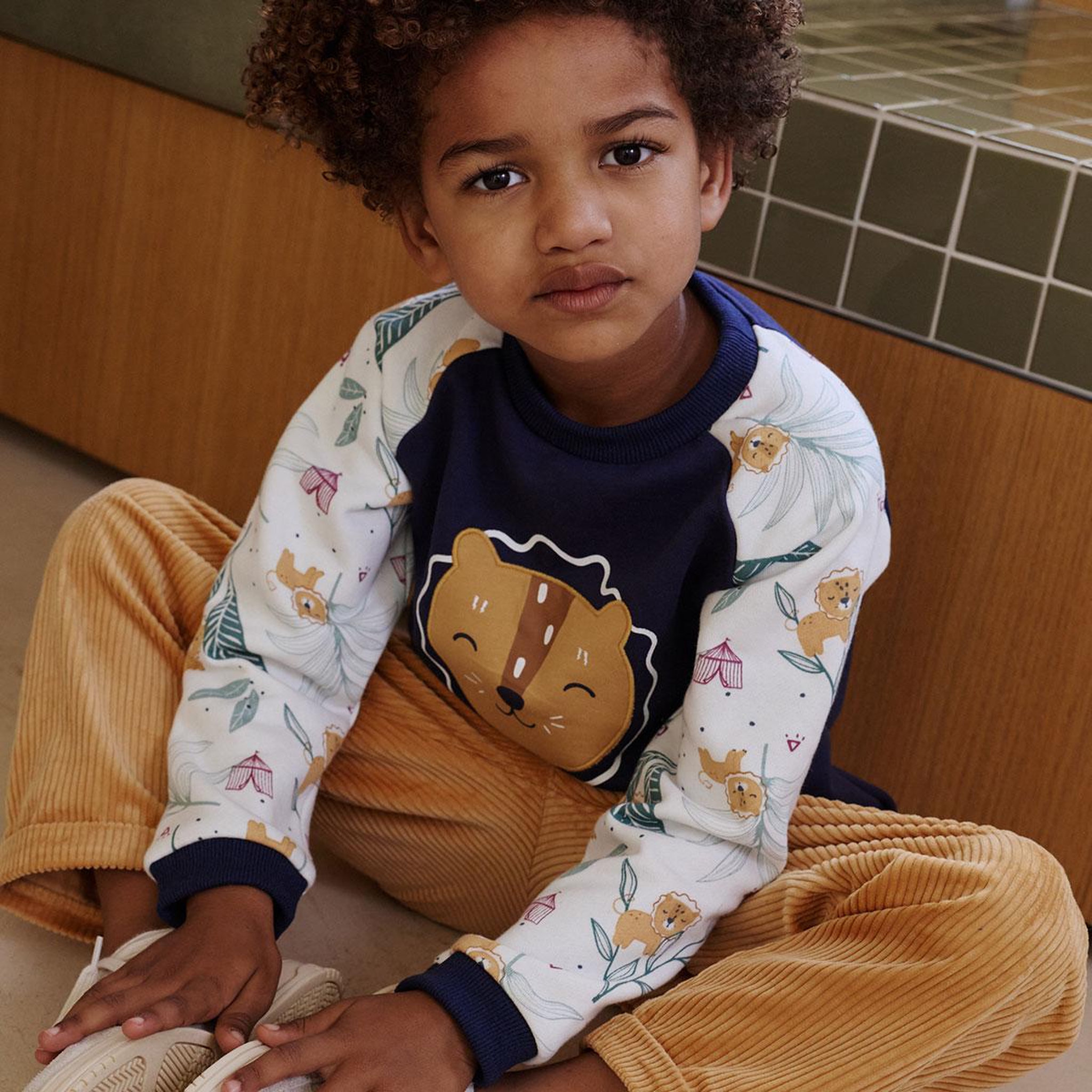 Voir la diapositive 6 : PETIT BEGUIN Lot de 2 pantalons bébé en velours côtelé charly