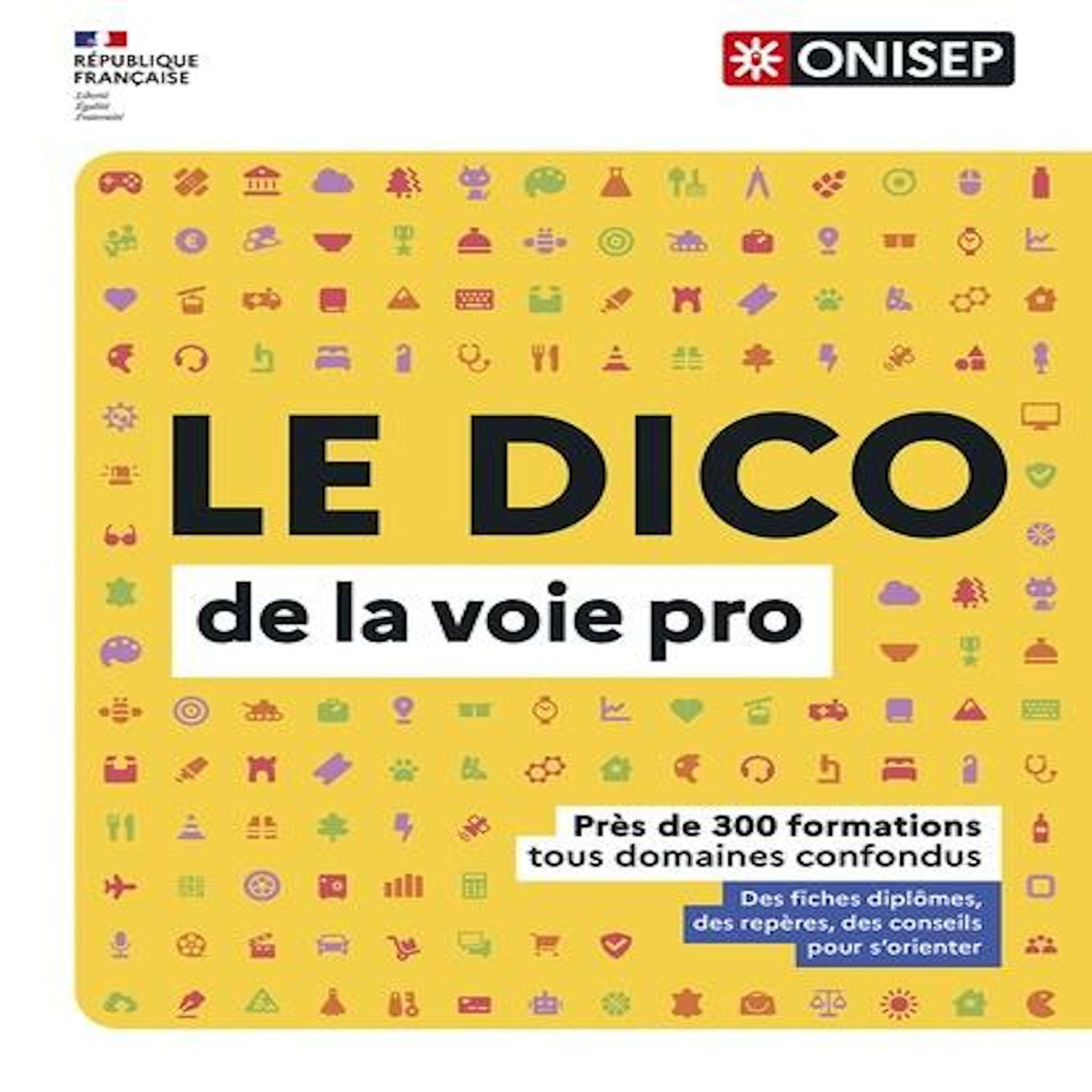 LE DICO DE LA VOIE PRO. PRES DE 300 FORMATIONS TOUS DOMAINES CONFONDUS, ONISEP