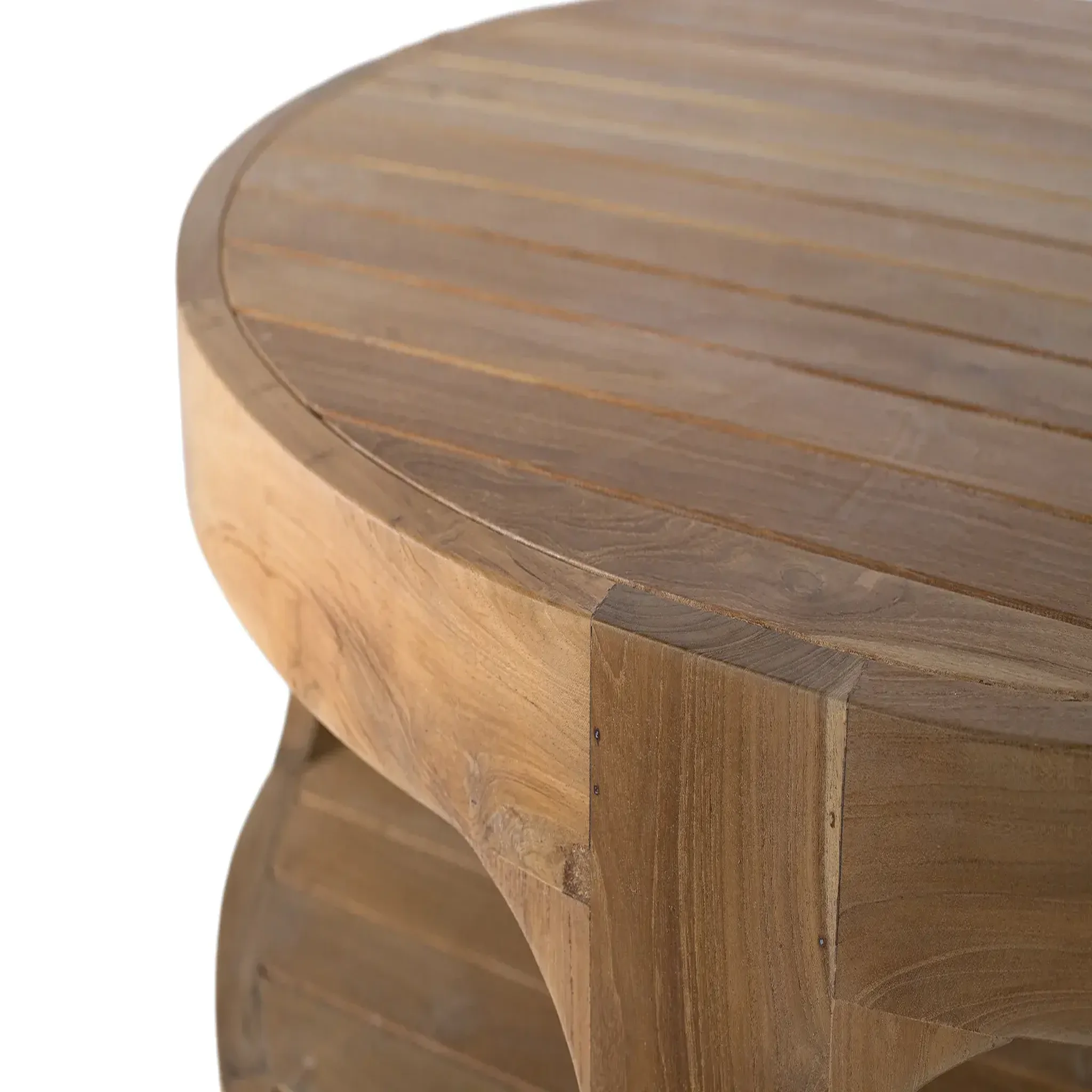 Voir la diapositive 3 : GINER Y COLOMER SL Table basse en bois de teck 100cm style contemporain