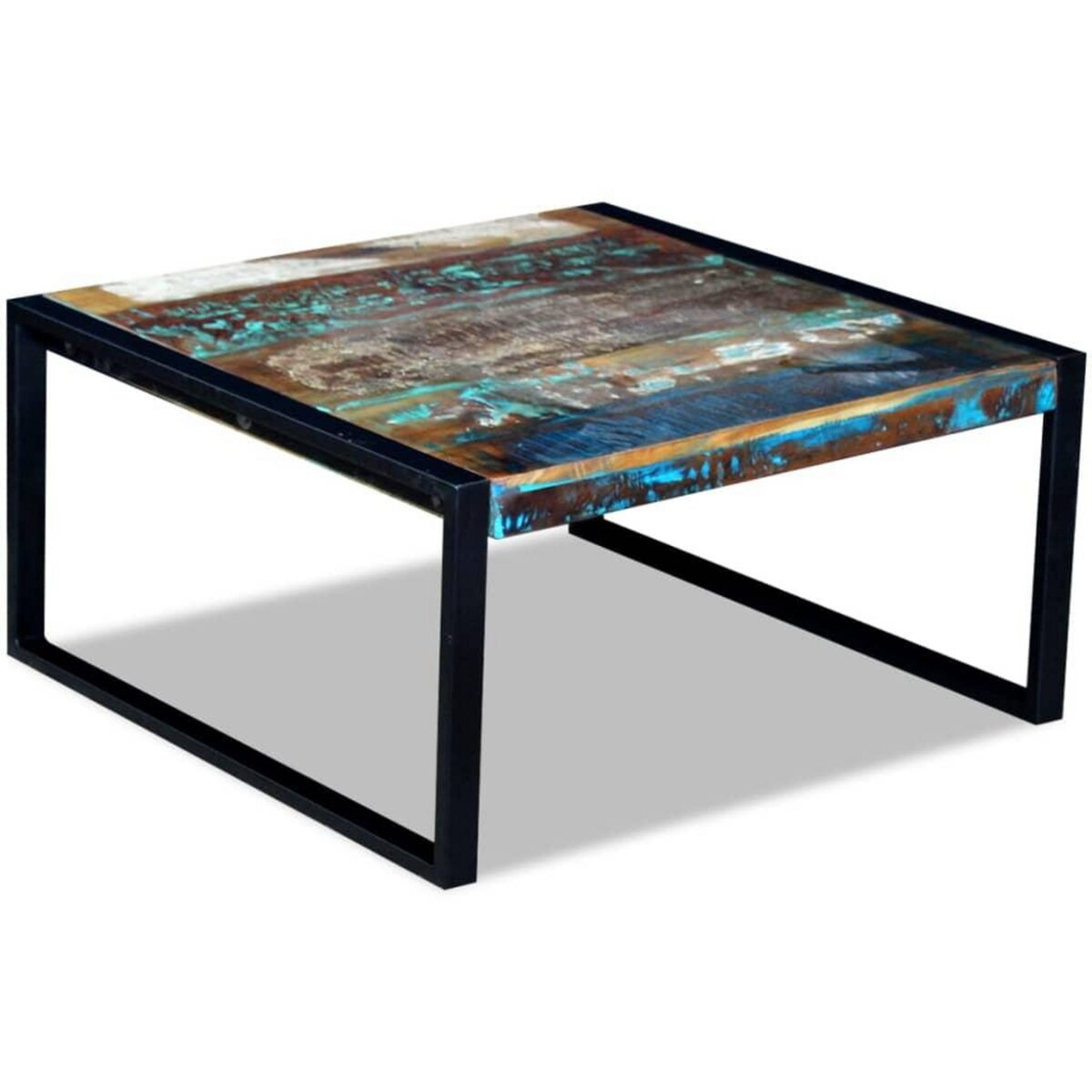 VIDAXL Table basse Bois de recuperation massif 80 x 80 x 40 cm