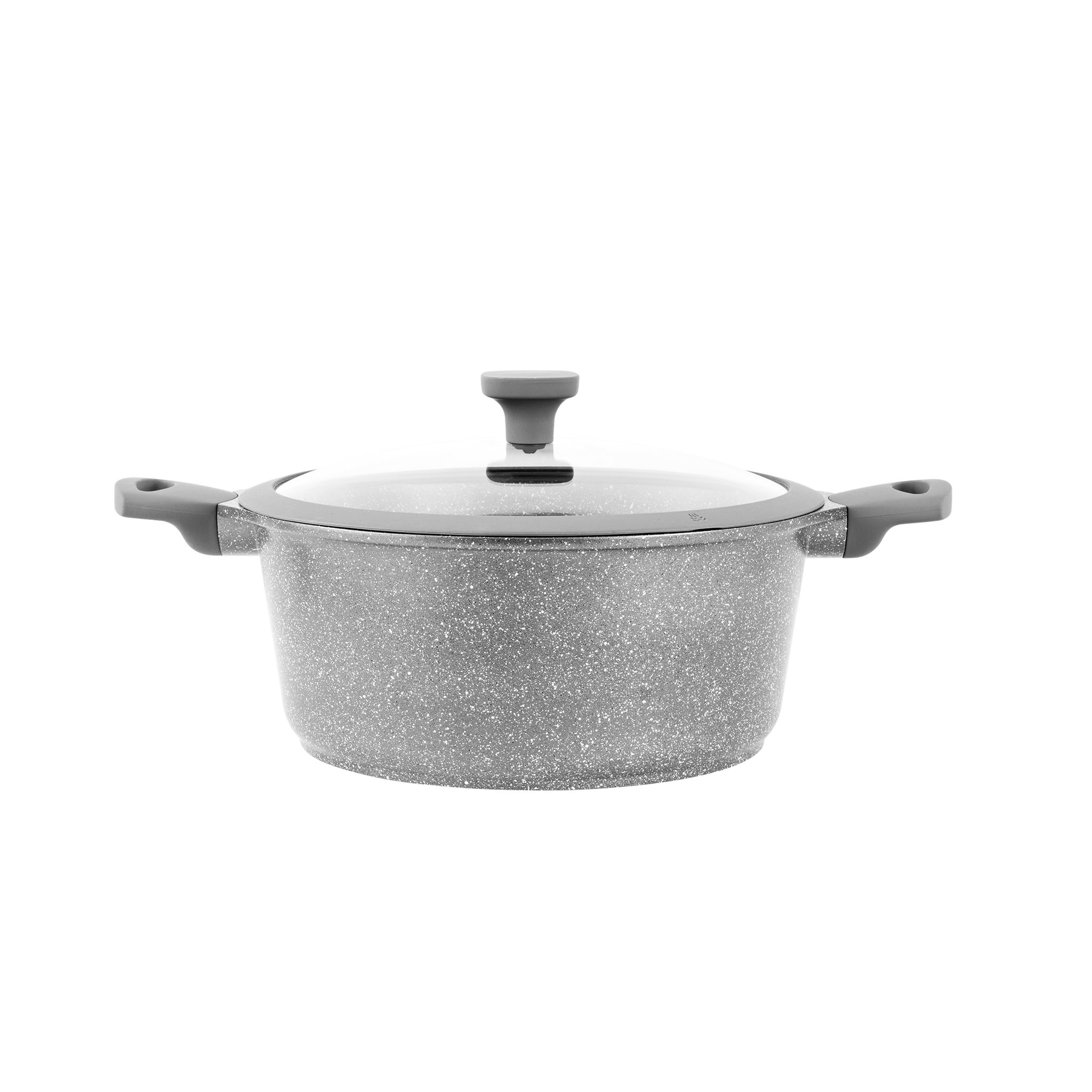 Voir la diapositive 2 : Fortus Faitout fonte aluminium EFFET PIERRE 24 cm