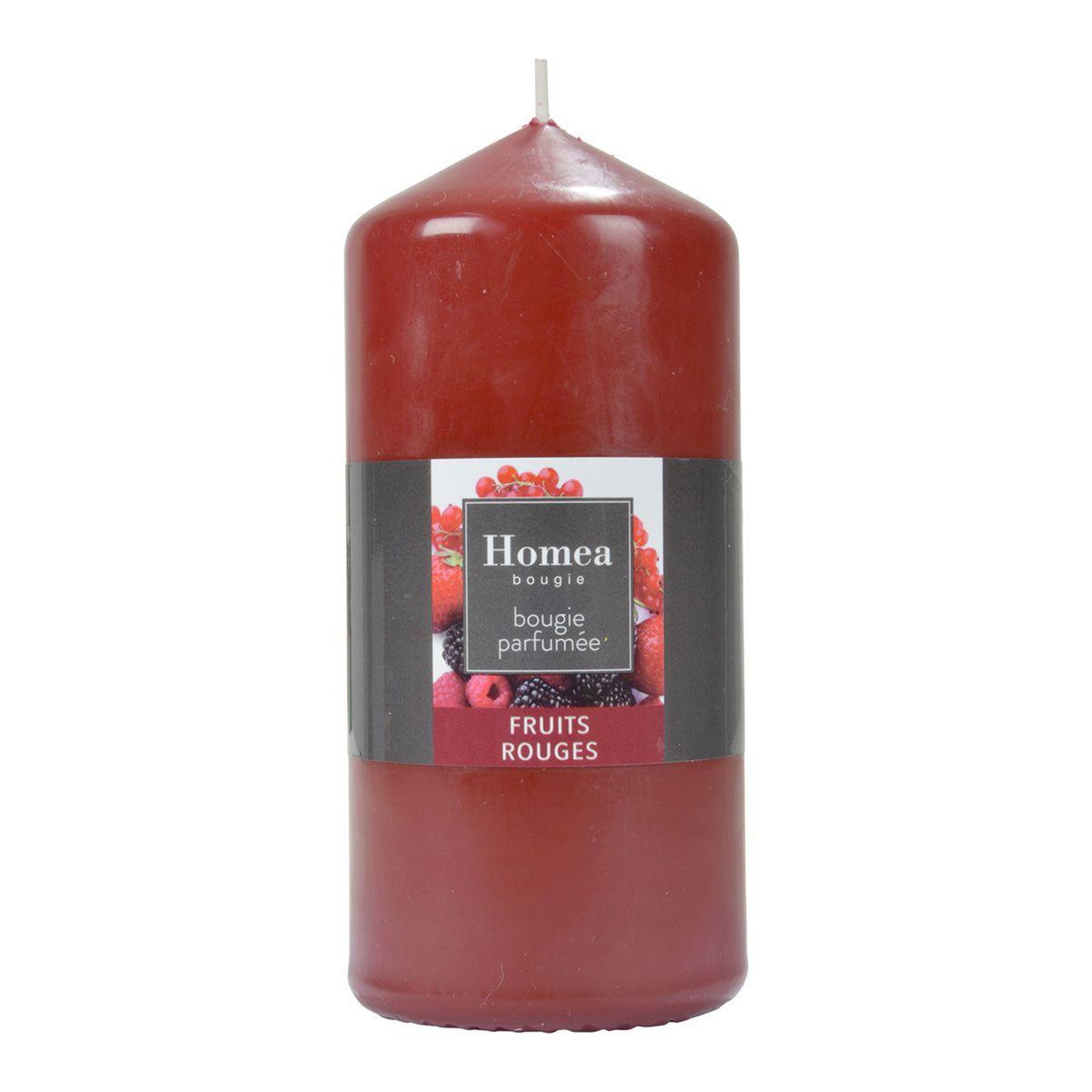 HOMEA Bougie Pilier  Essentiel II  15cm Fruits Rouges