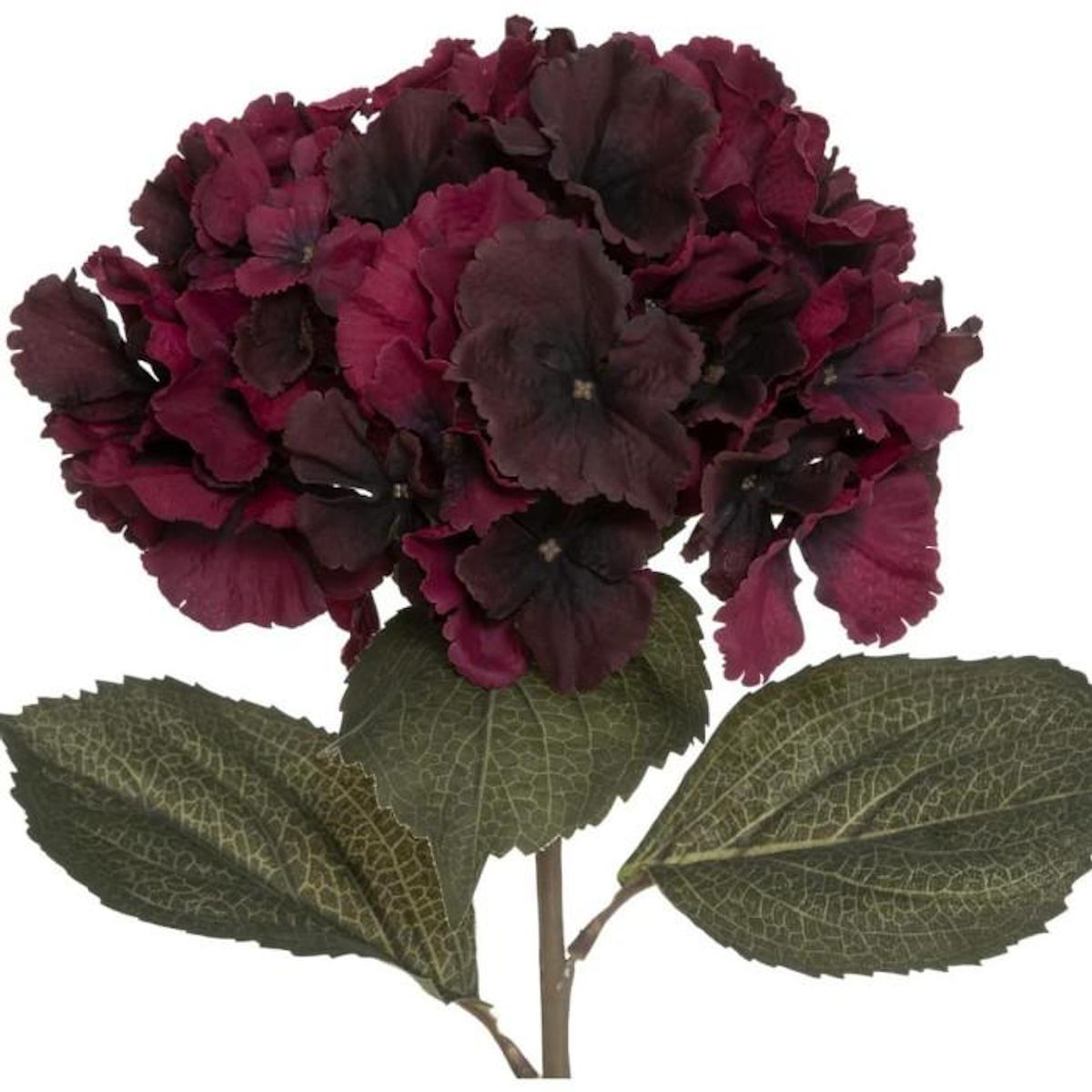 ATMOSPHERA Fleur Artificielle  Hortensia  83cm Rouge Foncé