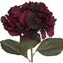 Voir la diapositive 2 : ATMOSPHERA Fleur Artificielle  Hortensia  83cm Rouge Foncé