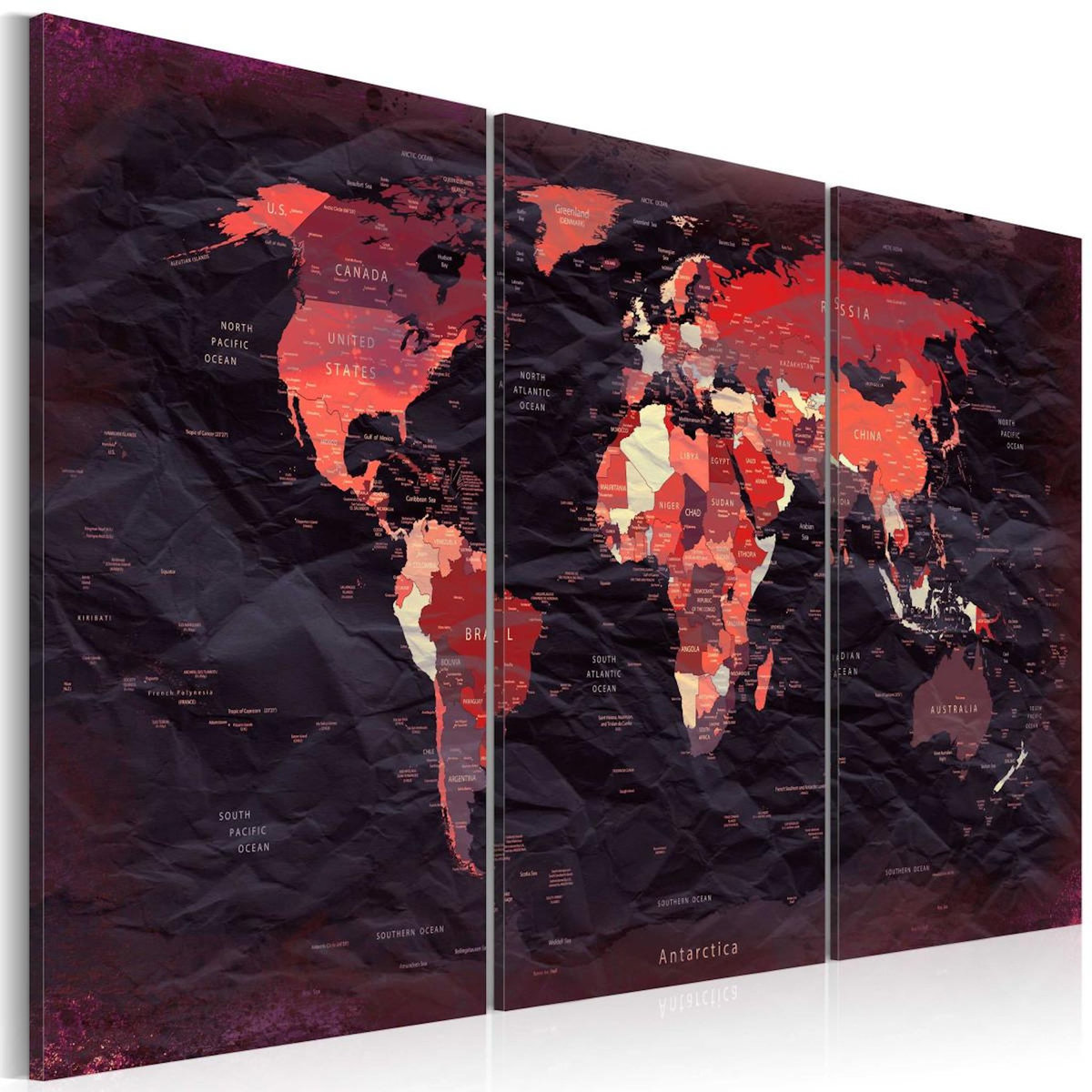 Paris Prix Tableau Imprimé  Plan of the World
