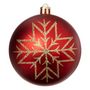 Voir la diapositive 2 : ATMOSPHERA Lot de 8 Boules de Noël  Maison des Couleurs  8cm Rouge & Or