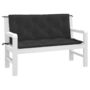 Voir la diapositive 3 : VIDAXL Coussins de banc jardin lot de 2 noir 120x50x7 cm tissu Oxford