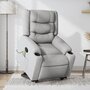 Voir la diapositive 1 : VIDAXL Fauteuil de massage inclinable Gris clair Tissu